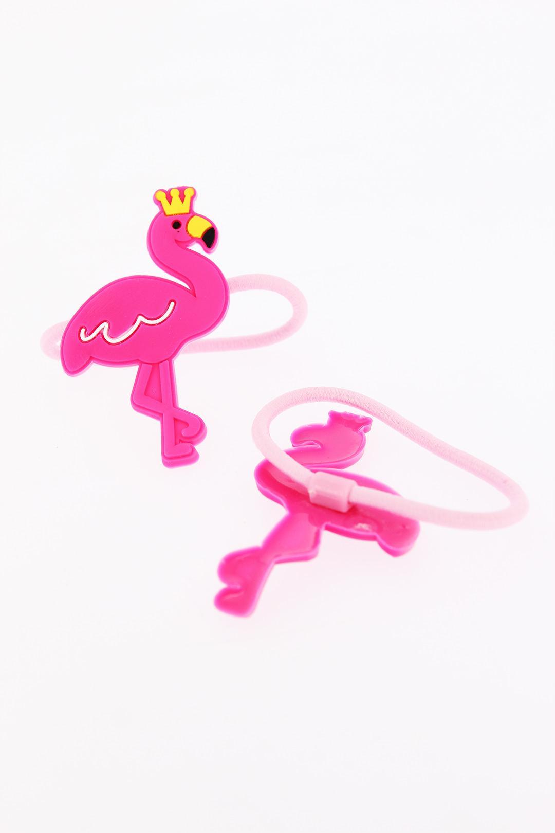Flamingo Tasarım Lastikli Çocuk Tokası