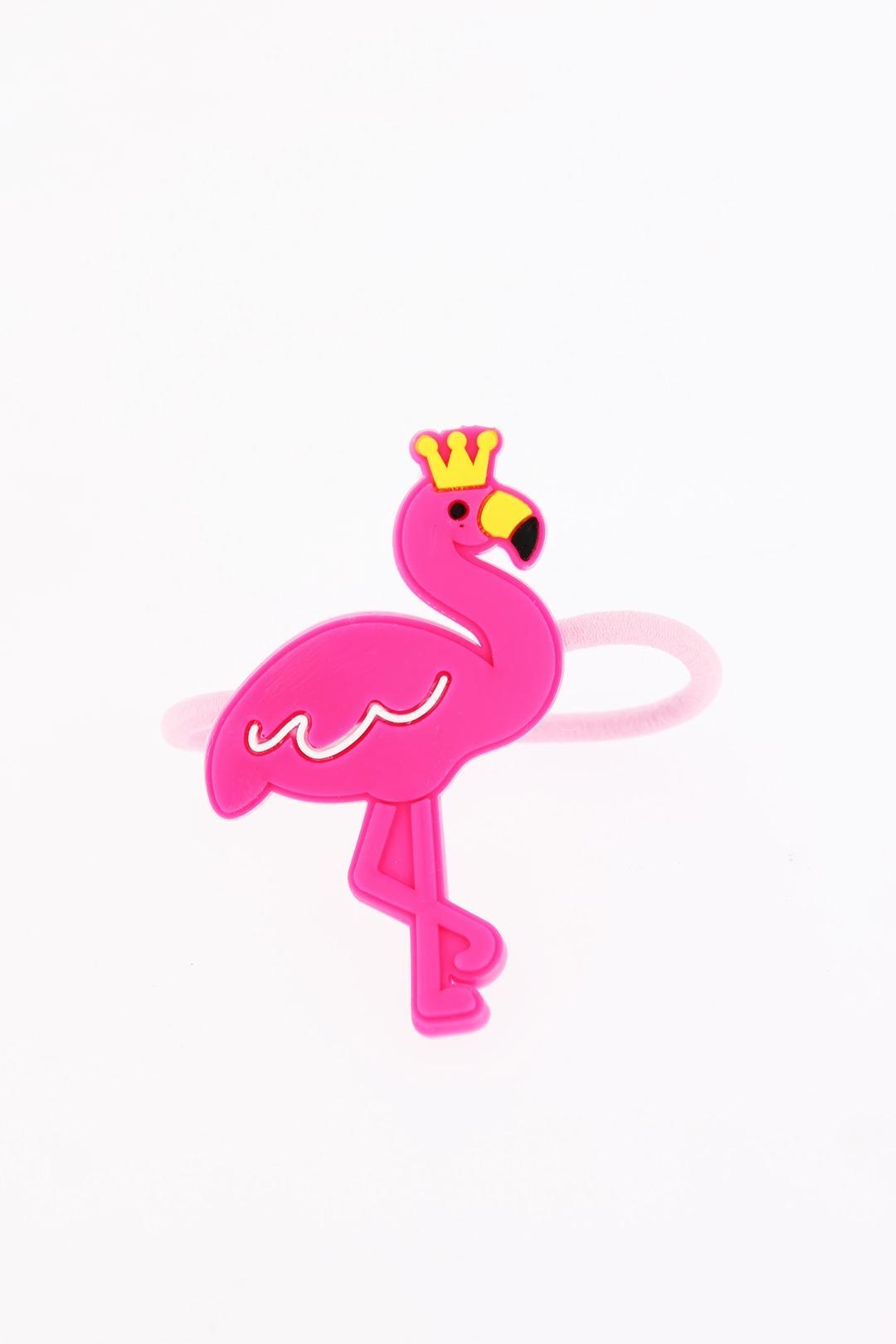 Flamingo Tasarım Lastikli Çocuk Tokası